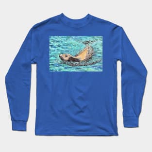 Sea Lion Painting Long Sleeve T-Shirt